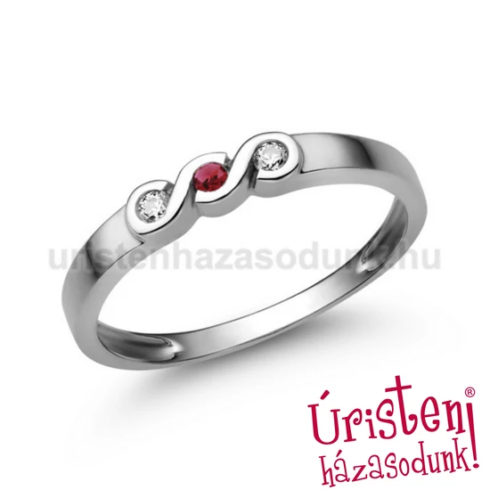 E338FR_B - RUBIN - GYÉMÁNT Eljegyzési gyűrű