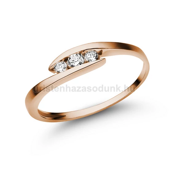 E339.2RB12 - GYÉMÁNT:  0.12 CT (2.50mm Ø) Eljegyzési Gyűrű