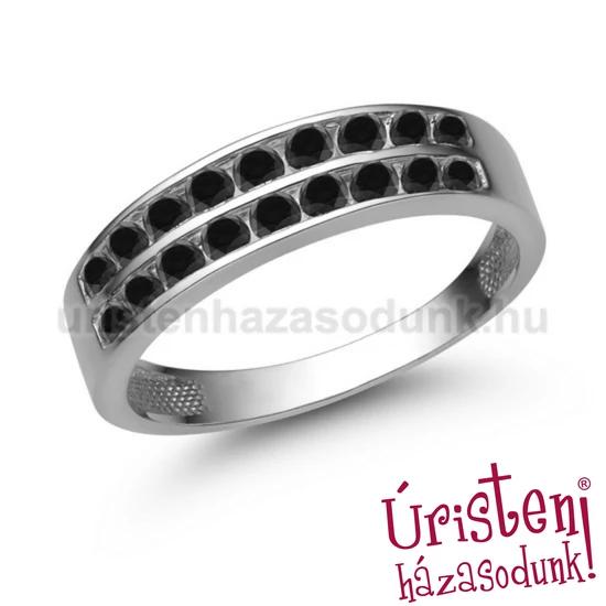 E342FBB - FEKETE GYÉMÁNT - Eljegyzési gyűrű
