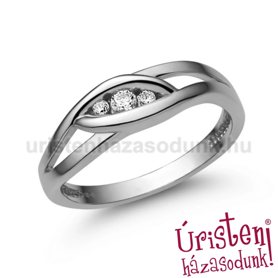 E354FB09 - GYÉMÁNT: 0.09 CT (=2.5mm Ø) Eljegyzési Gyűrű