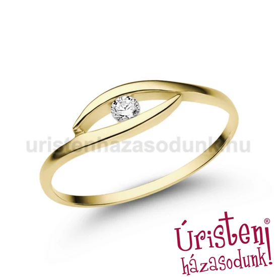 E355SB06 - GYÉMÁNT:  0.06 CT (2.50 mm Ø) Eljegyzési Gyűrű