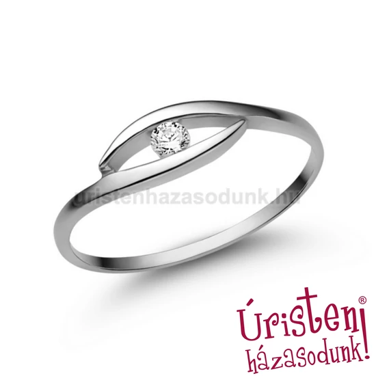 E355FB06 - GYÉMÁNT:  0.06 CT (2.50 mm Ø) Eljegyzési Gyűrű