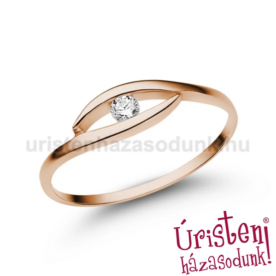 E355RB06 - GYÉMÁNT:  0.06 CT (2.50 mm Ø) Eljegyzési Gyűrű