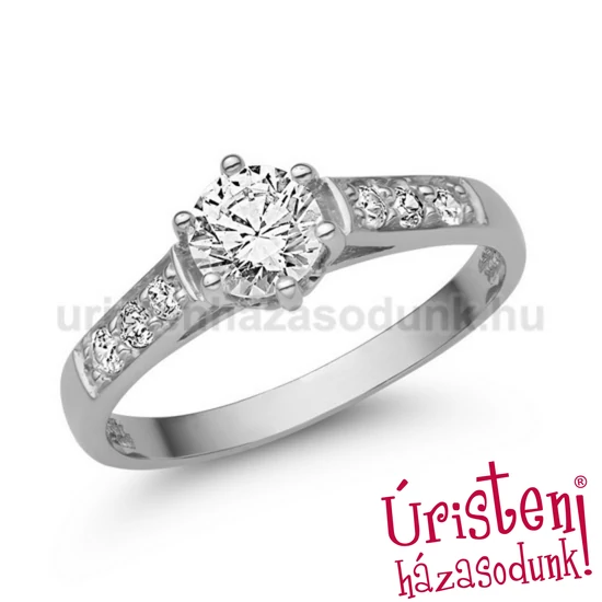 E362FB62 GYÉMÁNT:  0.50 CT (=5.0mm Ø) Eljegyzési Gyűrű