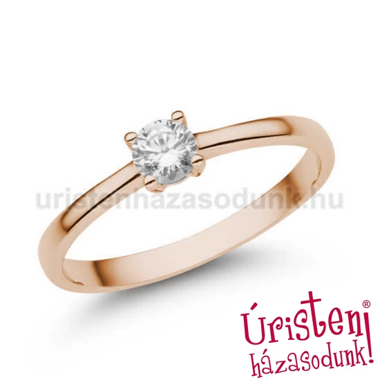 E367RB26 - GYÉMÁNT:  0.26 CT (=4.0mm Ø) Eljegyzési Gyűrű
