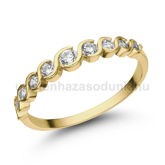 E369SB37 - GYÉMÁNT:  0.37 CT (=2.50 mm Ø) Eljegyzési Gyűrű