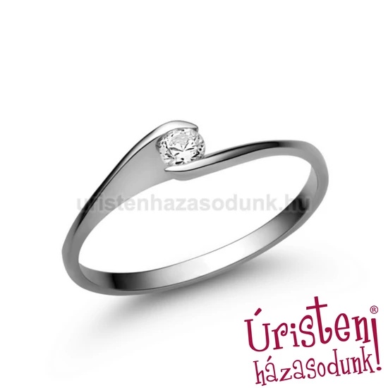 E5FB13 - GYÉMÁNT:  0.13 CT (=3.25mm Ø) Eljegyzési Gyűrű