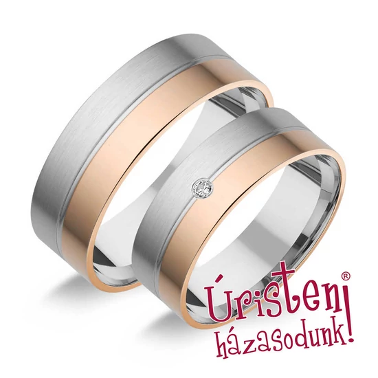 HR128B KARIKAGYŰRŰ GYÉMÁNT KŐVEL