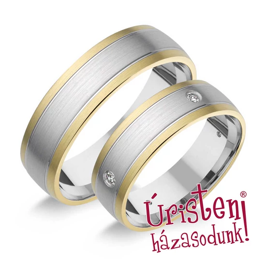 HR136B KARIKAGYŰRŰ GYÉMÁNT KÖVEKKEL