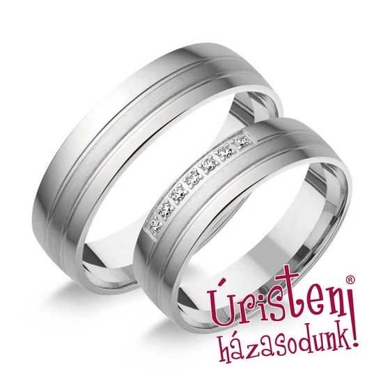 HR158B KARIKAGYŰRŰ GYÉMÁNT KÖVEKKEL