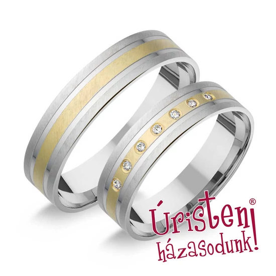 HR182B KARIKAGYŰRŰ GYÉMÁNT KÖVEKKEL