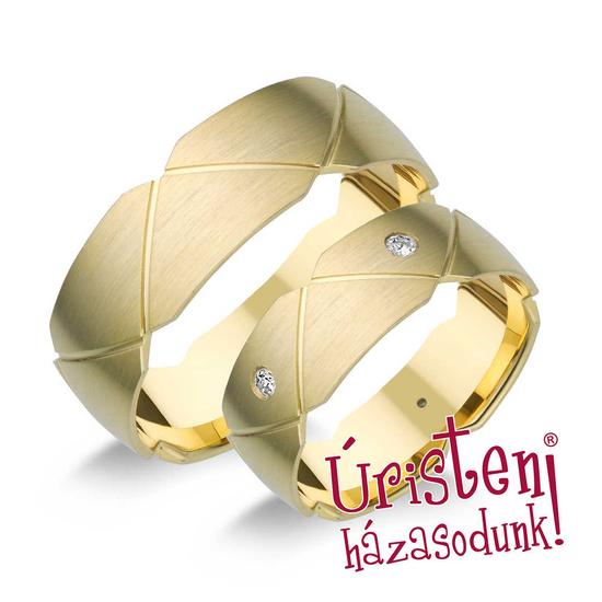 HR222B KARIKAGYŰRŰ GYÉMÁNT KÖVEKKEL
