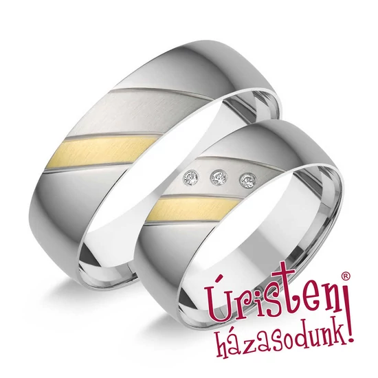 HR239B KARIKAGYŰRŰ GYÉMÁNT KÖVEKKEL