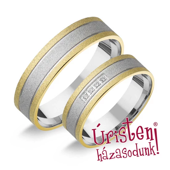 HR244B KARIKAGYŰRŰ GYÉMÁNT KÖVEKKEL