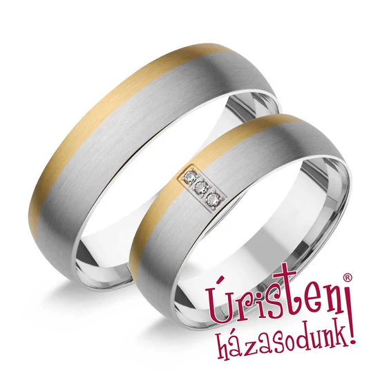 HR33B KARIKAGYŰRŰ GYÉMÁNT KÖVEKKEL