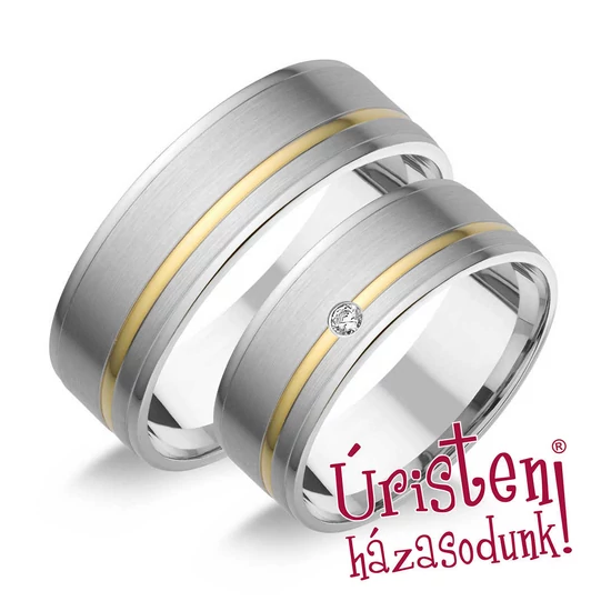 HR76B KARIKAGYŰRŰ GYÉMÁNT KŐVEL