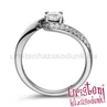 E103FB72 - GYÉMÁNT:  0.72 CT (5.0mm Ø) Eljegyzési Gyűrű