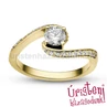 E103SB72 - GYÉMÁNT:  0.72 CT (5.0mm Ø) Eljegyzési Gyűrű