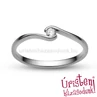 E105FB07 - GYÉMÁNT:  0.07 CT (=2.6mm Ø) Eljegyzési Gyűrű