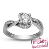 E108FB86 - GYÉMÁNT:  0.86 CT (5.5 mm Ø) Eljegyzési Gyűrű