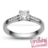 E109FB65 - GYÉMÁNT:  0.65 CT (5.0 mm Ø) Eljegyzési Gyűrű