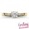 E109SB65 - GYÉMÁNT:  0.65 CT (5.0 mm Ø) Eljegyzési Gyűrű