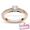 E118RB45 - GYÉMÁNT: 0,45ct (3,9mm Ø) Eljegyzési Gyűrű