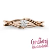 E120RB32 - GYÉMÁNT: 0,32ct (4,3mm Ø) Eljegyzési Gyűrű