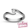 E14FB18 - GYÉMÁNT:  0.18 CT (=3.6mm Ø) Eljegyzési Gyűrű