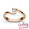 E14RB18 - GYÉMÁNT:  0.18 CT (=3.6mm Ø) Eljegyzési Gyűrű