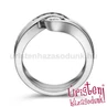 E204FB35 - GYÉMÁNT:  0.35 CT (4.0 mmØ) Eljegyzési Gyűrű