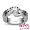 E204FB35 - GYÉMÁNT:  0.35 CT (4.0 mmØ) Eljegyzési Gyűrű