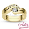 E204SB35 - GYÉMÁNT:  0.35 CT (4.0 mmØ) Eljegyzési Gyűrű