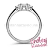 E208FB33 - GYÉMÁNT:  0.33 CT (3.75 mm Ø) Eljegyzési Gyűrű