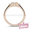 E208RB33 - GYÉMÁNT:  0.33 CT (3.75 mm Ø) Eljegyzési Gyűrű
