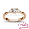 E208RB33 - GYÉMÁNT:  0.33 CT (3.75 mm Ø) Eljegyzési Gyűrű