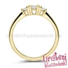 E208SB33 - GYÉMÁNT:  0.33 CT (3.75 mm Ø) Eljegyzési Gyűrű