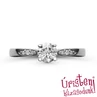 E210FB39 - GYÉMÁNT:  0.39 CT (4.5 mmØ) Eljegyzési Gyűrű