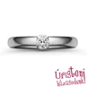 E22FB26 - GYÉMÁNT:  0.26 CT (=4.05mm Ø) Eljegyzési Gyűrű