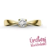 E23SB27 - GYÉMÁNT:  0.27 CT (=4.1mm Ø) Eljegyzési Gyűrű