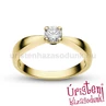 E23SB27 - GYÉMÁNT:  0.27 CT (=4.1mm Ø) Eljegyzési Gyűrű