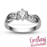 E318FB43 - GYÉMÁNT:  0.43 CT (4.5mm Ø) Eljegyzési Gyűrű