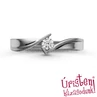 E334FB12 - GYÉMÁNT:  0.12 CT (=3.1mm Ø) Eljegyzési Gyűrű