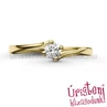 E34SB23 - GYÉMÁNT:  0.23 CT (=3.9mm Ø) Eljegyzési Gyűrű
