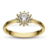 E370SB32 - GYÉMÁNT:  0.32 CT (=4.00 mm Ø) Eljegyzési Gyűrű