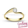 E4SB23 - GYÉMÁNT:  0.23 CT (=3.9mm Ø) Eljegyzési Gyűrű