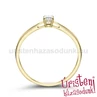 E8SB09 - GYÉMÁNT:  0.09 CT (=2.8mm Ø) Eljegyzési Gyűrű