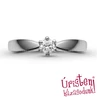 E9FB19 - GYÉMÁNT:  0.19 CT (=3.65mm Ø) Eljegyzési Gyűrű